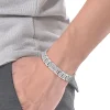 Bracelet Lacoste Metropole Acier Blanc