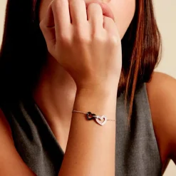 Marc Orian Bracelets|Bijoux Fantaisie > Bracelet Lineth Argent Blanc Céramique Oxyde De Zirconium