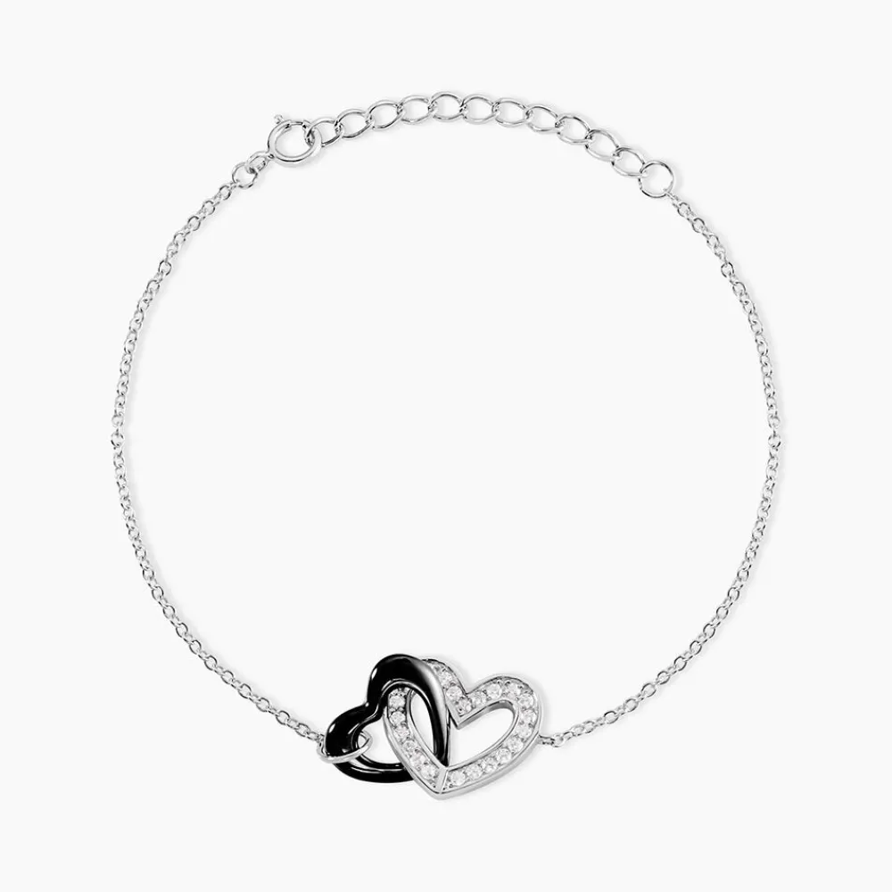 Marc Orian Bracelets|Bijoux Fantaisie > Bracelet Lineth Argent Blanc Céramique Oxyde De Zirconium