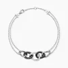 Marc Orian Bracelets|Idées Cadeaux Femme > Bracelet Link Argent Blanc Céramique Et Oxyde De Zirconium