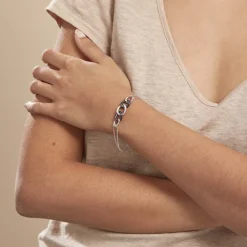 Marc Orian Bracelets|Idées Cadeaux Femme > Bracelet Link Argent Blanc Céramique Et Oxyde De Zirconium
