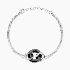Marc Orian Bracelets|Idées Cadeaux Femme > Bracelet Lola Cera Argent Blanc Céramique Et Oxyde De Zirconium