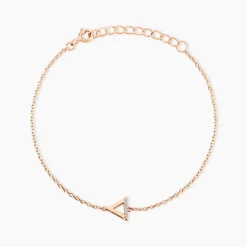 Bracelet Lorena Argent Rose Oxyde De Zirconium