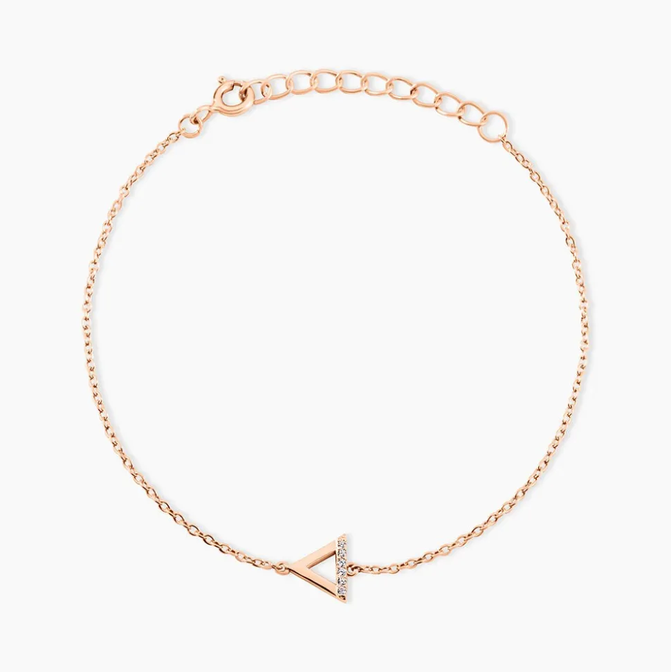 Bracelet Lorena Argent Rose Oxyde De Zirconium
