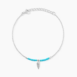 Marc Orian Bracelets|Idées Cadeaux Femme > Bracelet Lottie Argent Blanc Turquoise