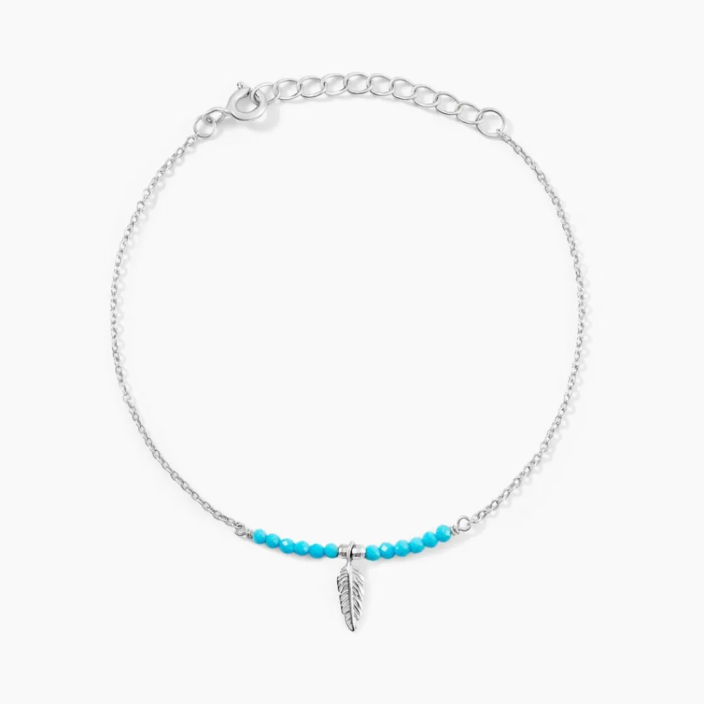 Marc Orian Bracelets|Idées Cadeaux Femme > Bracelet Lottie Argent Blanc Turquoise