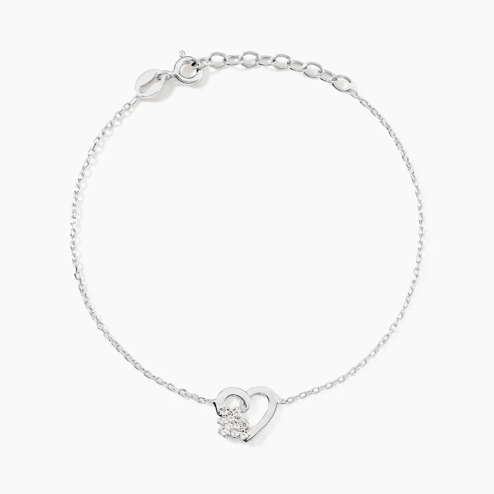 Marc Orian Bijoux Zirconium|Bracelets > Bracelet Lucianna Argent Blanc Oxyde De Zirconium