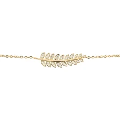 Bracelet Luz Plaqué Or Jaune Oxyde De Zirconium