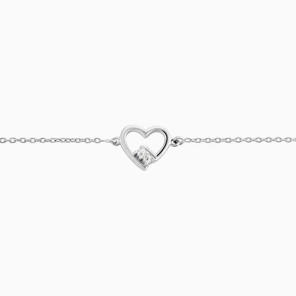Marc Orian Bijoux Zirconium|Bracelets > Bracelet Mahira Argent Blanc Oxyde De Zirconium