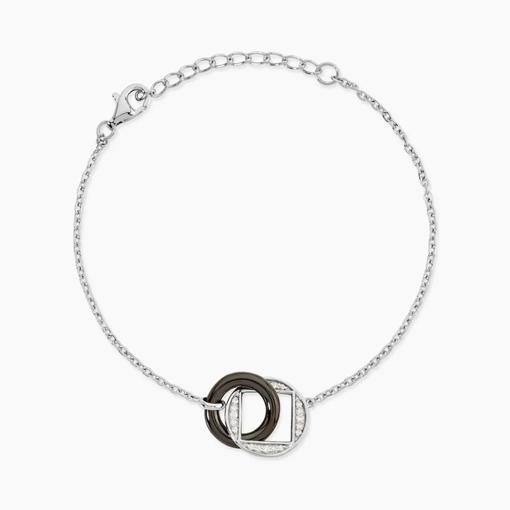 Marc Orian Bracelets|Bijoux Fantaisie > Bracelet Malee Argent Blanc Céramique Et Oxyde De Zirconium