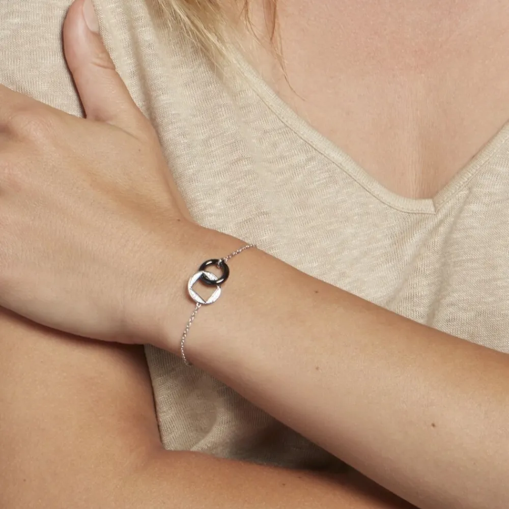 Marc Orian Bracelets|Bijoux Fantaisie > Bracelet Malee Argent Blanc Céramique Et Oxyde De Zirconium
