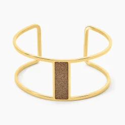 Bracelet Manchette Acier Doré Maria