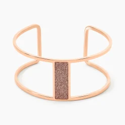 Bracelet Manchette Acier Rose Maria