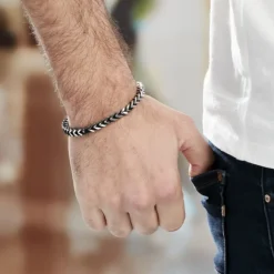 Bracelet Manuel Acier Blanc