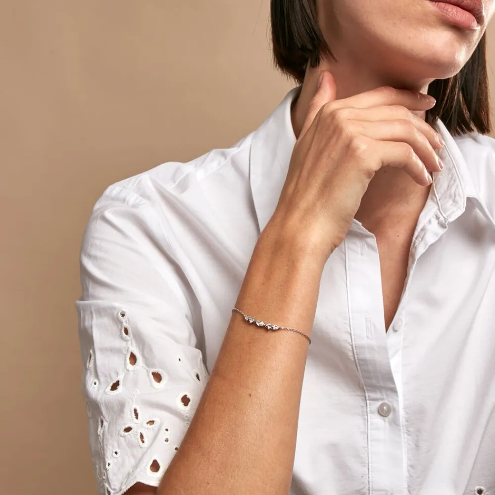 Marc Orian Bracelets|Idées Cadeaux Femme > Bracelet Mascaret Argent Blanc Oxyde De Zirconium