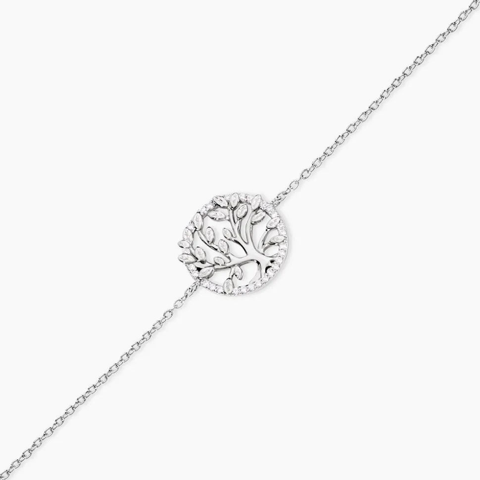Bracelet Maximilian Argent Blanc Oxyde De Zirconium