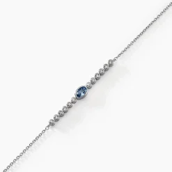 Marc Orian Bijoux Zirconium|Bracelets > Bracelet Mayfair Argent Blanc Oxyde De Zirconium argent blanc oxyde bleu sky
