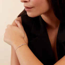 Marc Orian Bijoux Zirconium|Bracelets > Bracelet Mayfair Argent Blanc Oxyde De Zirconium argent blanc oxyde bleu sky