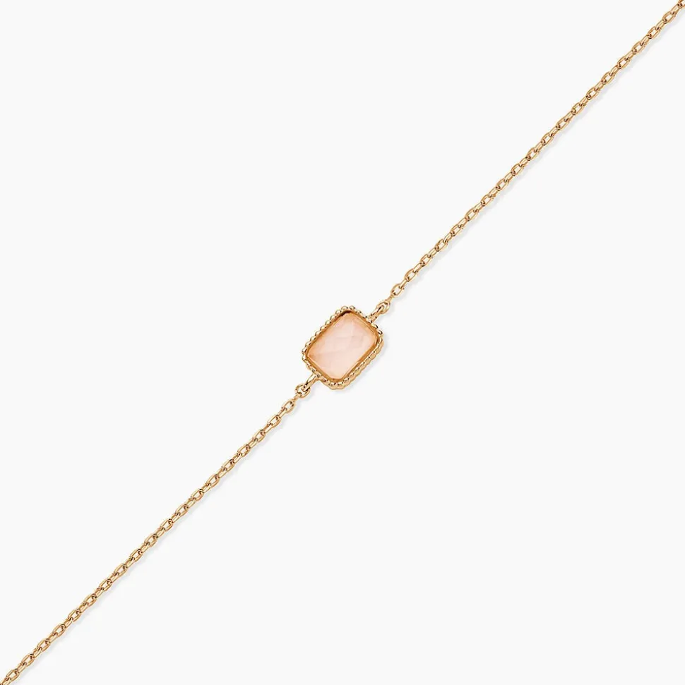Bracelet Memory Plaqué Or Jaune Quartz