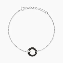 Marc Orian Bracelets|Idées Cadeaux Femme > Bracelet Merelle Argent Blanc Céramique Oxyde De Zirconium
