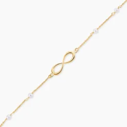 Bracelet Mierla Infini Or Jaune Perle De Culture