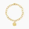 Marc Orian Bracelets Acier Inoxydable|Bijoux Acier Inoxydable > Bracelet Milina Acier Jaune Cristal