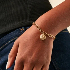 Marc Orian Bracelets Acier Inoxydable|Bijoux Acier Inoxydable > Bracelet Milina Acier Jaune Cristal