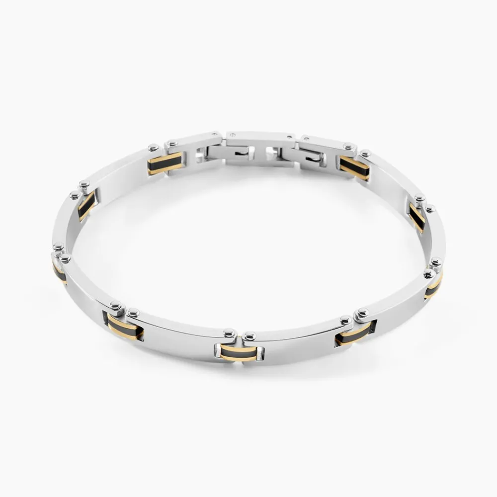 JOURDAN Bracelets Homme|Bracelets Acier Inoxydable > Bracelet Métal Acier Tricolore