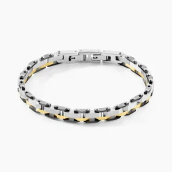 JOURDAN Bracelets Homme|Bracelets Acier Inoxydable > Bracelet Métal Acier Tricolore