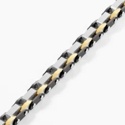 JOURDAN Bracelets Homme|Bracelets Acier Inoxydable > Bracelet Métal Acier Tricolore