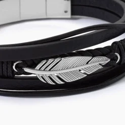 Bracelet Multirangs Acier Vieillit Georgio
