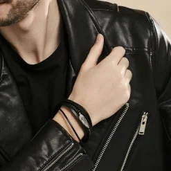 Bracelet Multirangs Acier Vieillit Georgio