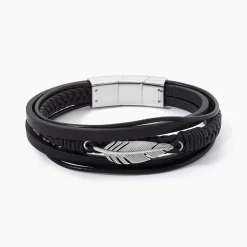Bracelet Multirangs Acier Vieillit Georgio