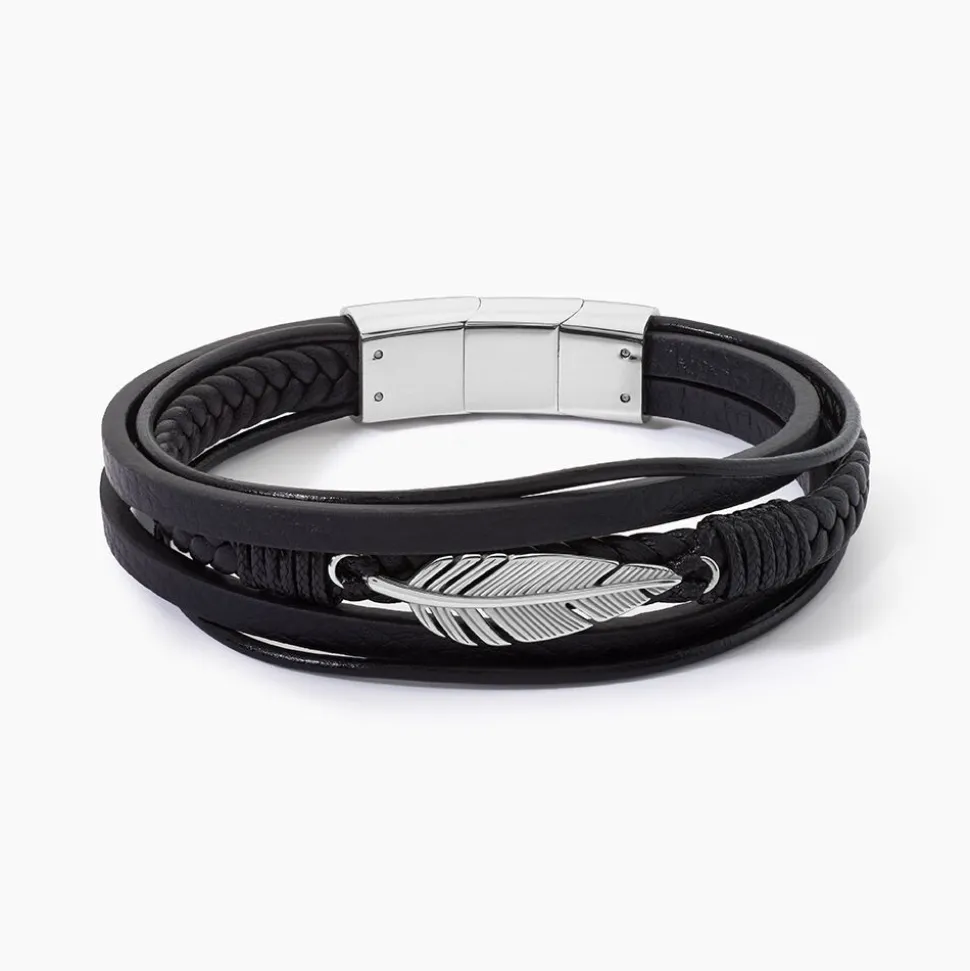 Bracelet Multirangs Acier Vieillit Georgio