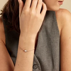 Marc Orian Bracelets|Idées Cadeaux Femme > Bracelet Muse Argent Rose Nacre Oxyde De Zirconium