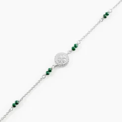 Marc Orian Bracelets|Bijoux Fantaisie > Bracelet Mystic Argent Blanc Malachite