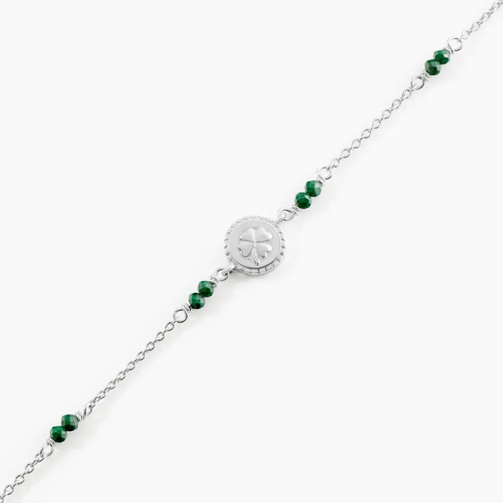 Marc Orian Bracelets|Bijoux Fantaisie > Bracelet Mystic Argent Blanc Malachite
