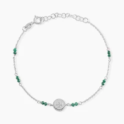 Marc Orian Bracelets|Bijoux Fantaisie > Bracelet Mystic Argent Blanc Malachite