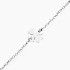 Marc Orian Bijoux Trèfle|Bracelets > Bracelet Naomie Argent Blanc