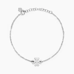 Marc Orian Bijoux Trèfle|Bracelets > Bracelet Naomie Argent Blanc