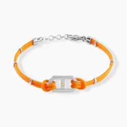 Bracelet Naturel Cordon Orange