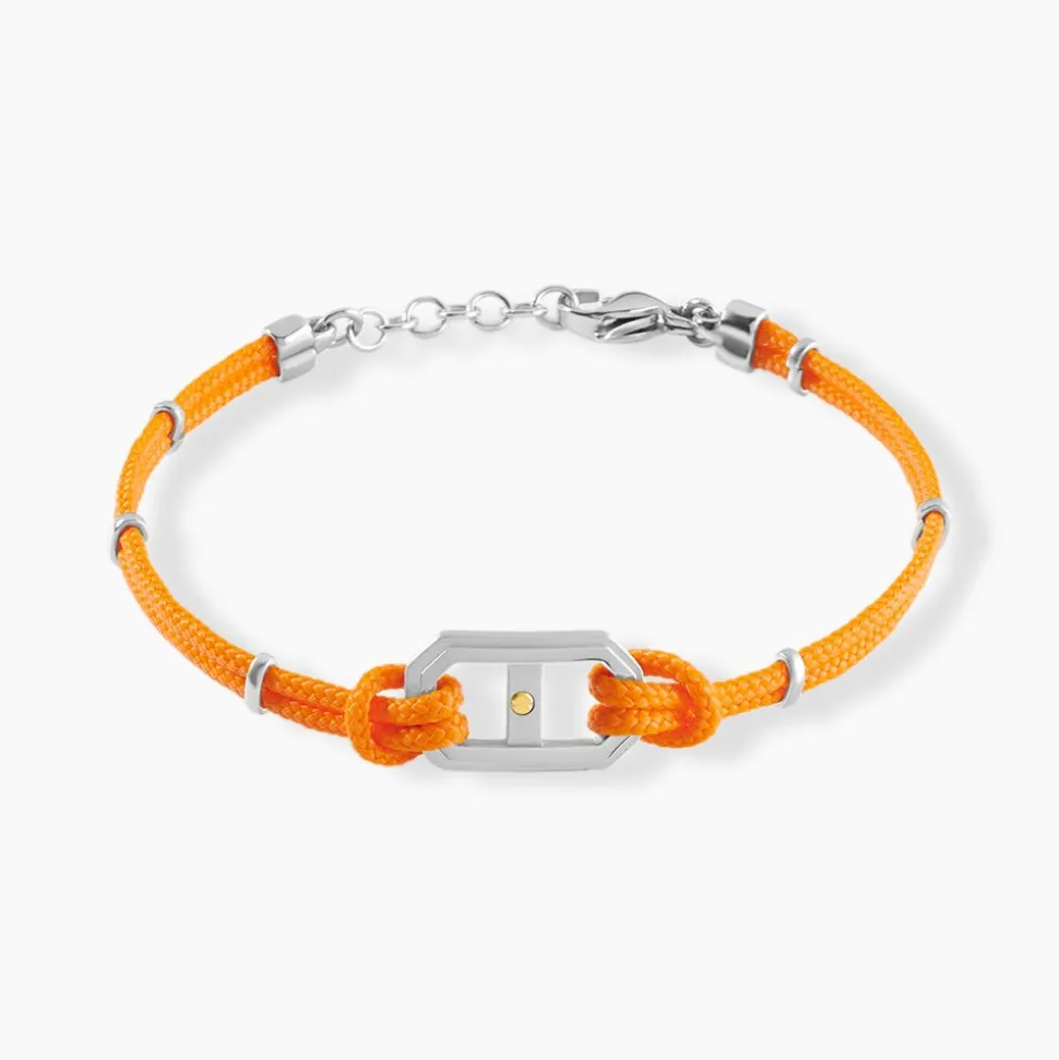 Bracelet Naturel Cordon Orange