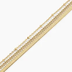 Marc Orian Bracelets Acier Inoxydable|Bijoux Acier Inoxydable > Bracelet Neva Acier Jaune