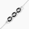 Marc Orian Bracelets|Bijoux Fantaisie > Bracelet Nowell Argent Blanc Oxyde De Zirconium Et Céramique