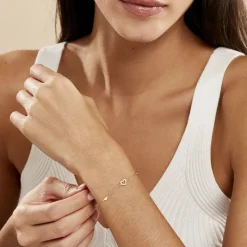 Marc Orian Bracelets Or|Bijoux Zirconium > Bracelet Oleanne Or Jaune Oxyde De Zirconium