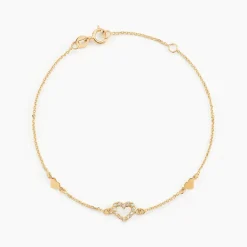 Marc Orian Bracelets Or|Bijoux Zirconium > Bracelet Oleanne Or Jaune Oxyde De Zirconium