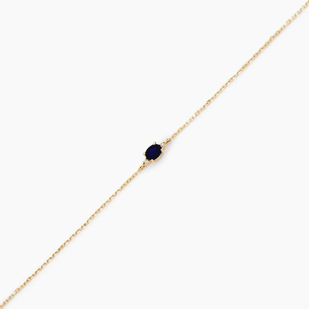 Marc Orian Bracelets Or|Cadeaux Mariage > Bracelet Opeyemi Or Jaune Saphir Diamant