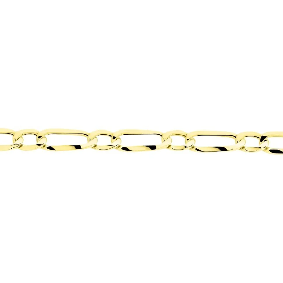 Bracelet Ophelio Maille Alternee 1/1 Or Jaune