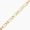 Marc Orian Bracelets Or|Bracelets Homme > Bracelet Ophelio Maille Alternee 1/1 Or Jaune