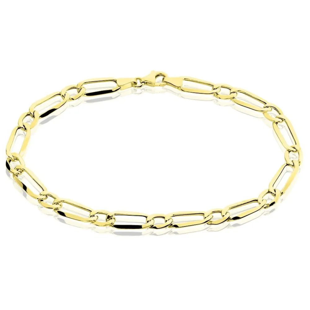 Marc Orian Bracelets Or|Bracelets Homme > Bracelet Ophelio Maille Alternee 1/1 Or Jaune